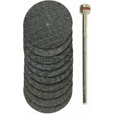 Proxxon Doorslijpschijven versterkt, 22 mm, 10 st. + houder