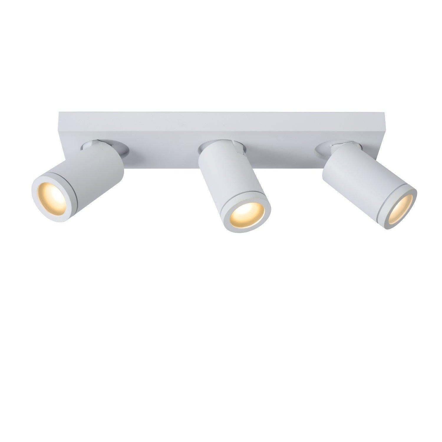 Lucide Taylor plafondspot badkamer LED Dim to warm GU10 3x5W wit