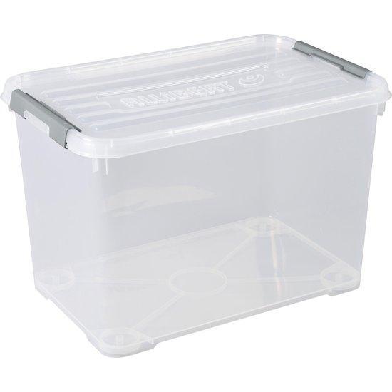Curver Handy+ opbergbox 65 liter transparant