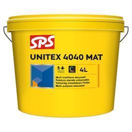 SPS Unitex 4040 Mat wit P binnen-buiten 4 ltr.
