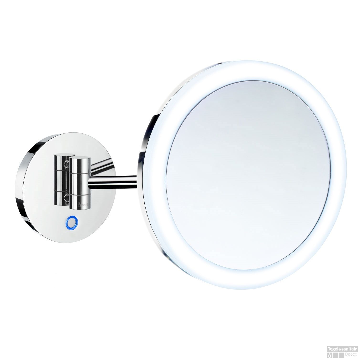 Smedbo Outline vergrotingsspiegel draaibaar met LED FK485EP chroom