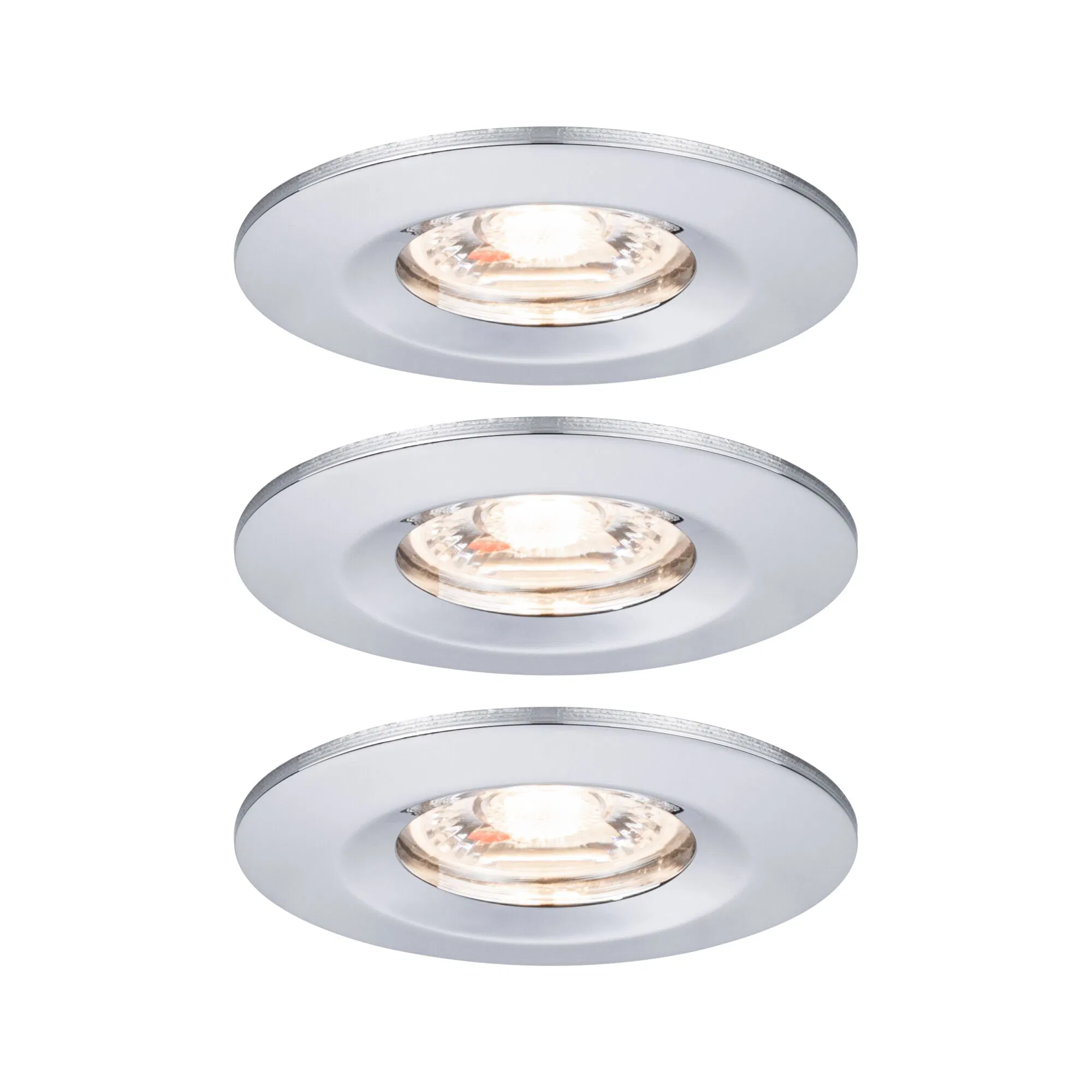 Paulmann Inblp Nova mini Coin rond stijf IP44 LED 3x4W 310lm chroom/alu