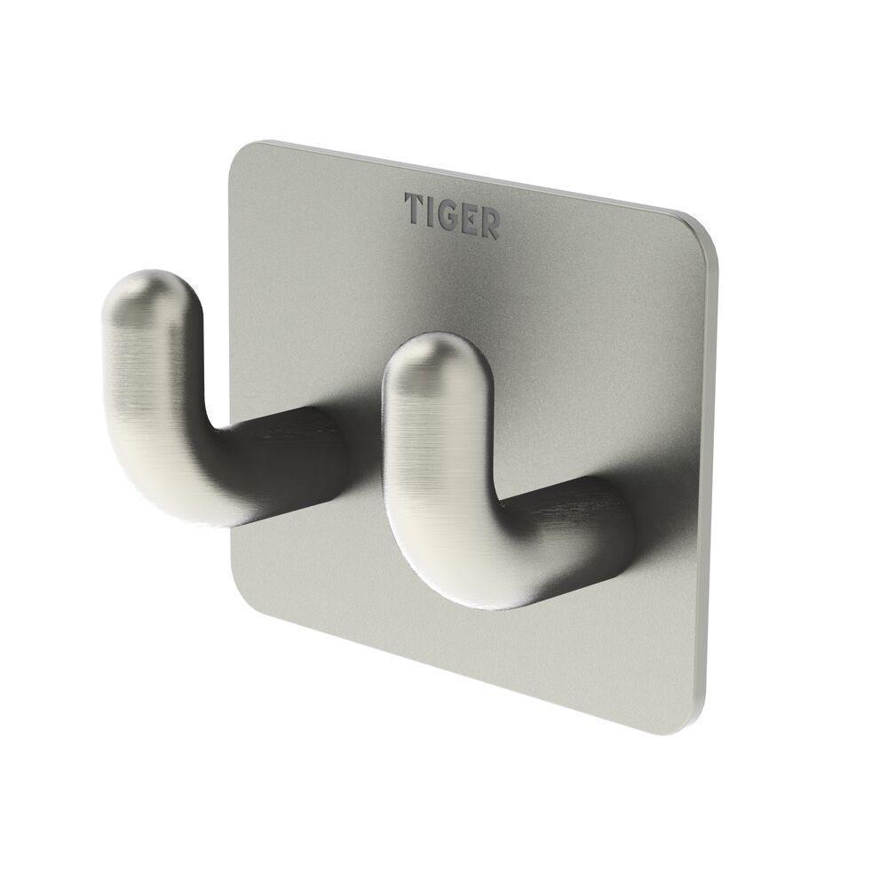 Tiger haak Pinky Double RVS geborsteld