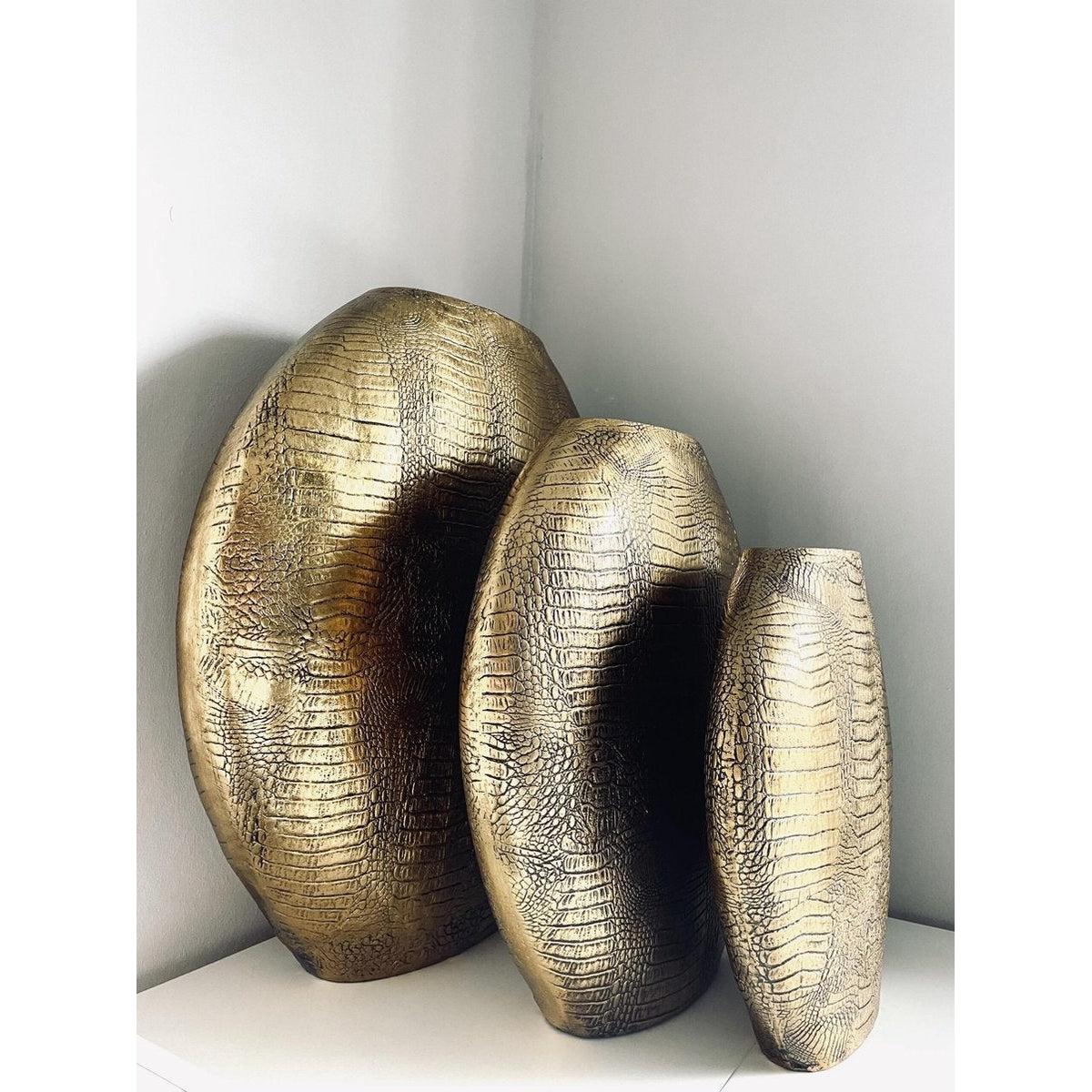 Light & Living vaas Skeld brons