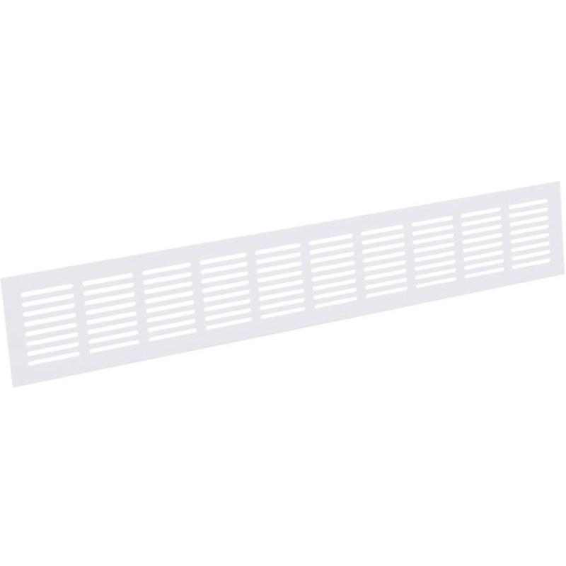 Alu. plintrooster 800x80 mm. wit