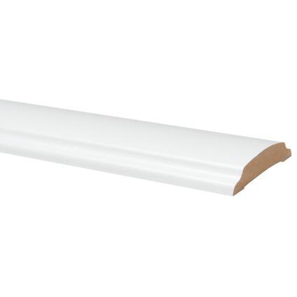 Deurlijst MDF folie 18x90mm wit colonial 260 cm.