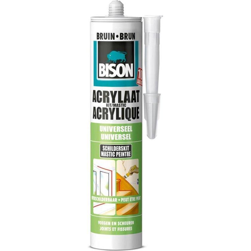 Bison acrylaatkit 310 ml. bruin