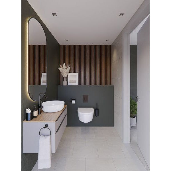 Decowall akoestisch paneel walnoot 260x30cm - 2 stuks