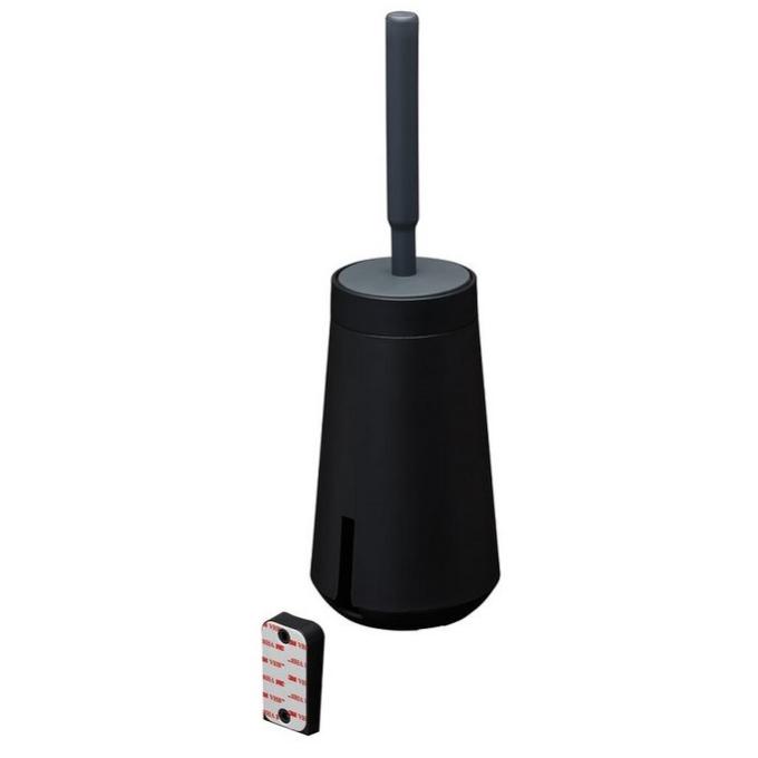 Tiger Tess toiletborstelhouder met Swoop borstel flexibel zwart/antraciet