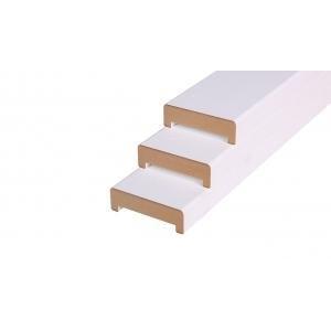 Gibolat MDF wit 28x100-120mm 305cm