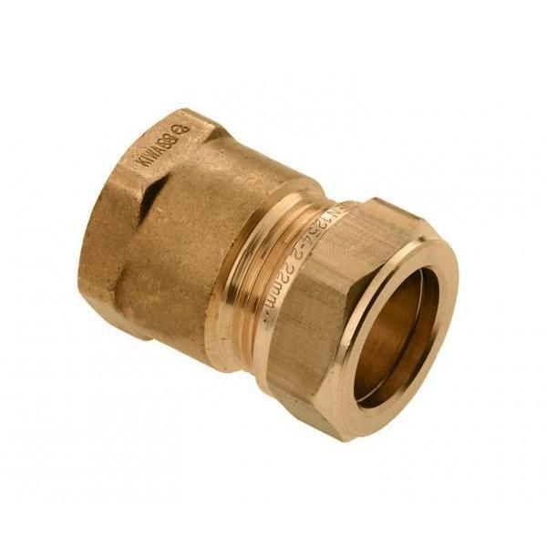 Bonfix Messing Knel Schroefbus 1/2bix22mm