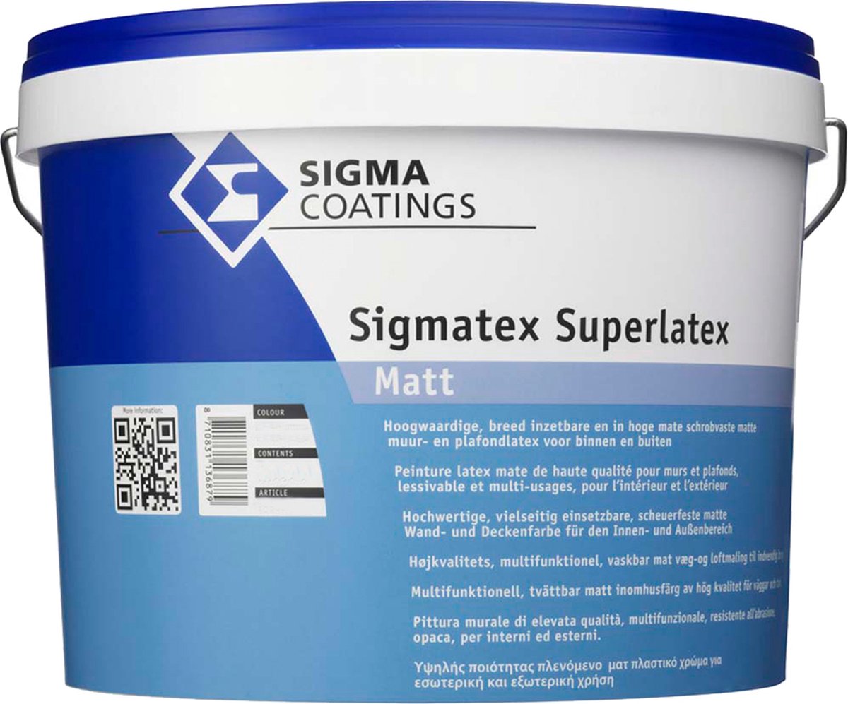 Sigma Sigmatex Superlatex Matt – Matte binnenmuurverf