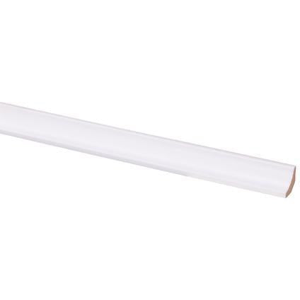 Hollat MDF folie (1400) 13x13mm wit 260 cm.