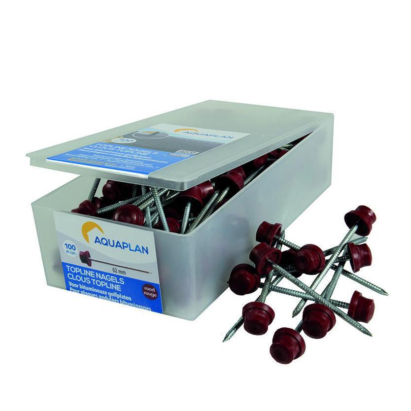 Aquaplan Topline nagels rood (100 stuks)