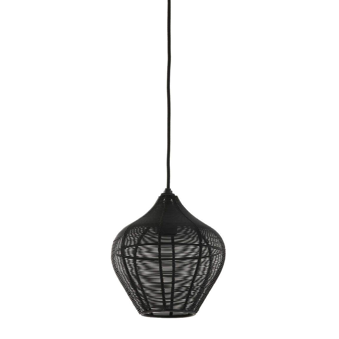 Light & Living hanglamp Alvaro zwart