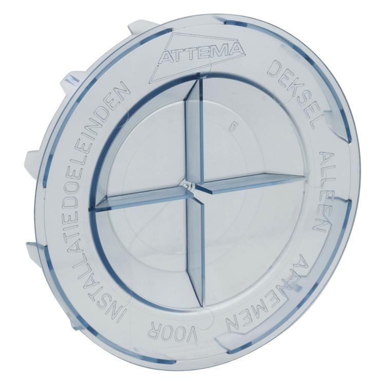 Attema deksel inbouwdoos transparant (per stuk)