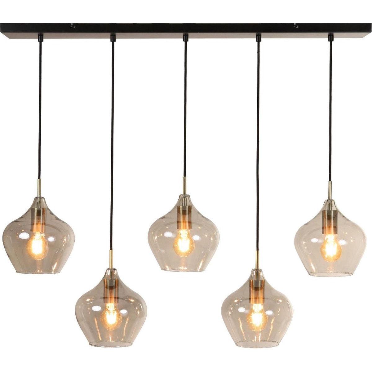 Light & Living hanglamp Rakel 5-lichts brons