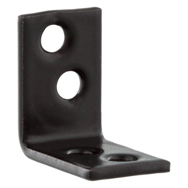 Stoelhoek verzinkt 25 mm zwart 4 stuks