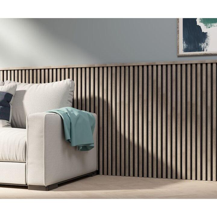 Decowall akoestisch eindprofiel grijs eiken 260cm