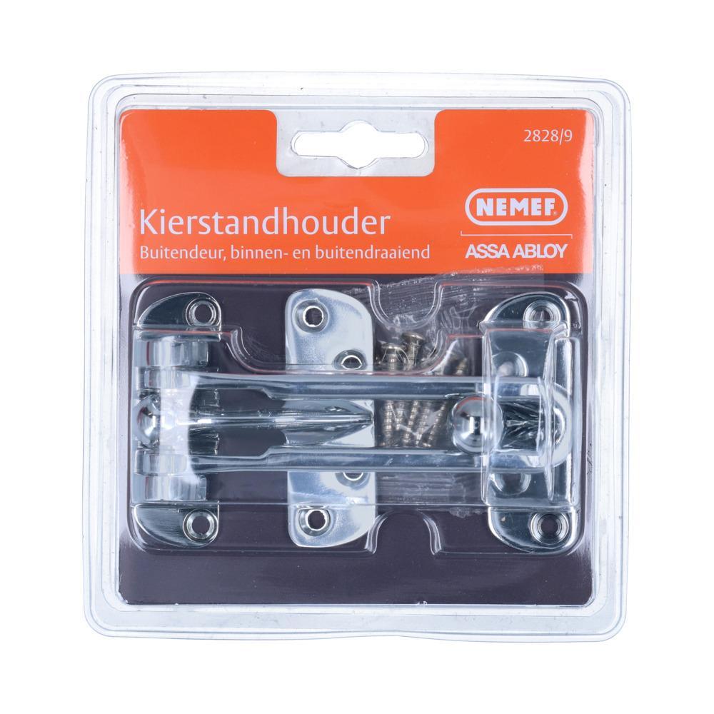 Nemef kierstandhouder binnen-/buitendraaiend, chroom