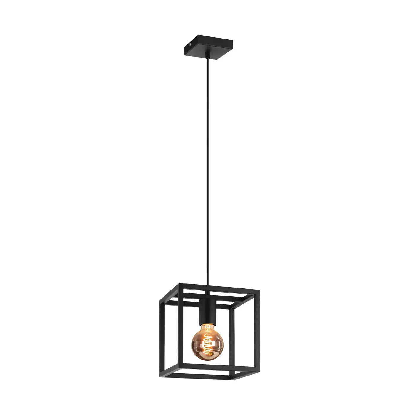 Eglo Blackcrown hanglamp 1x E27 zwart