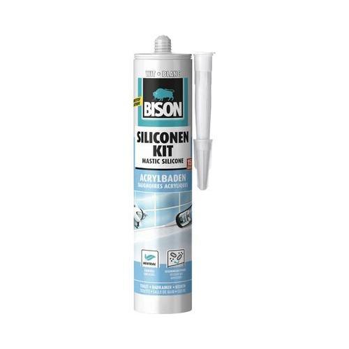 Bison siliconenkit acrylbaden 310 ml. wit