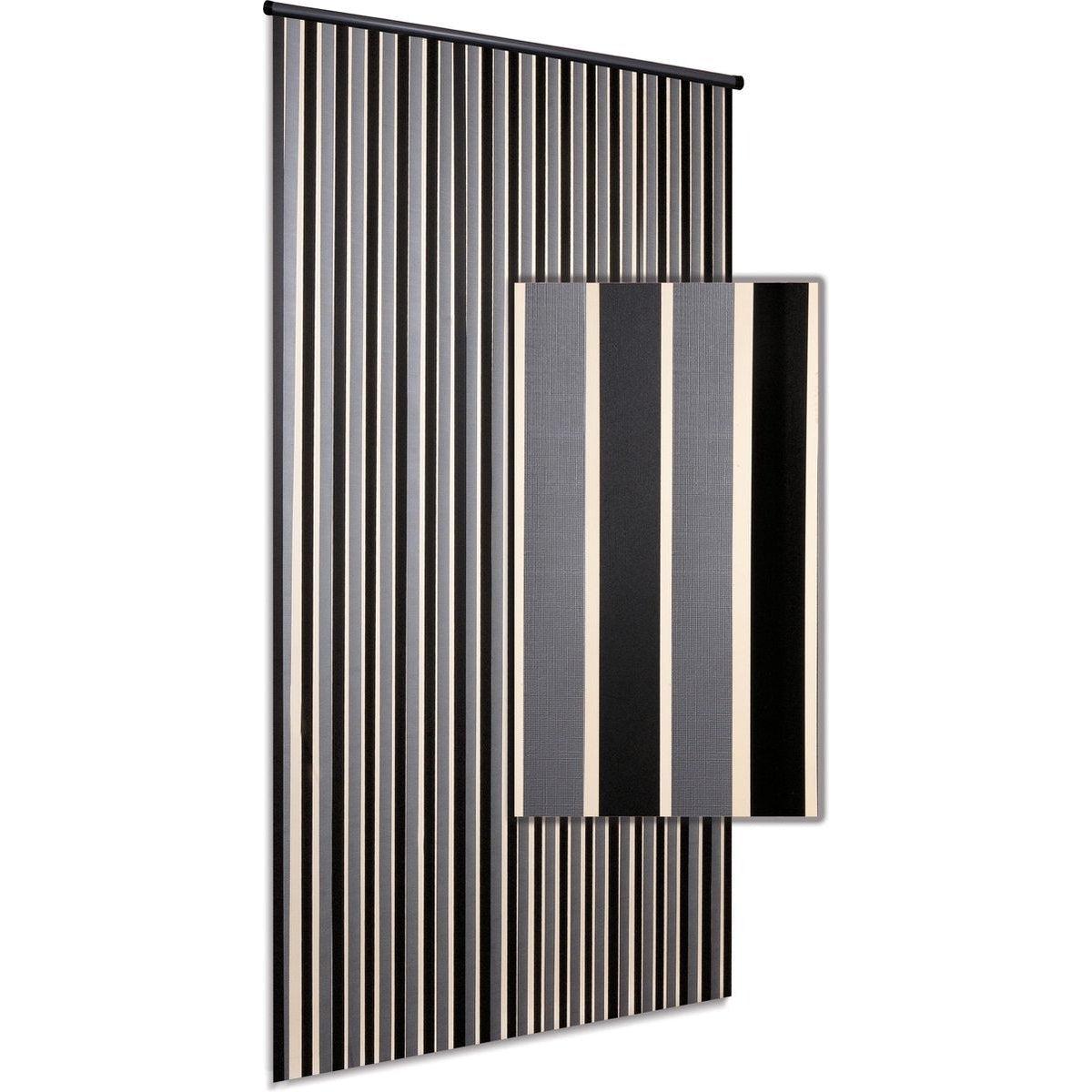 vliegengordijn Linten HQ zilver/zwart 90x220