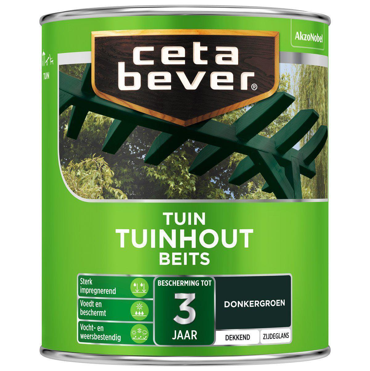 Ceta Bever tuinhoutbeits 605 donkergroen 750 ml.