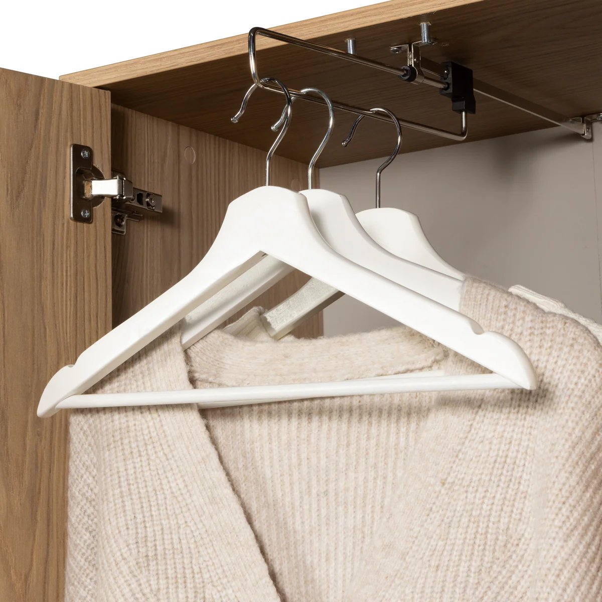WOOOD KLEDINGHANGER UITTREKBAAR OPTIEPAKKET