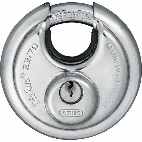 Abus Hangslot Discus gelijksluitend 23 70mm (2 stuks) 