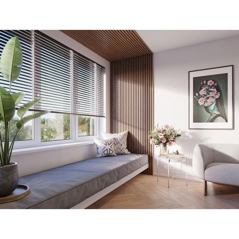 Decowall akoestisch paneel walnoot 260x30cm - 2 stuks