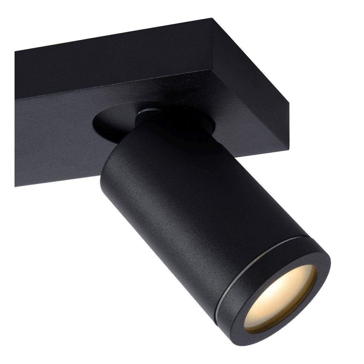 Lucide Taylor plafondspot badkamer LED Dim to warm GU10 2x5W zwart