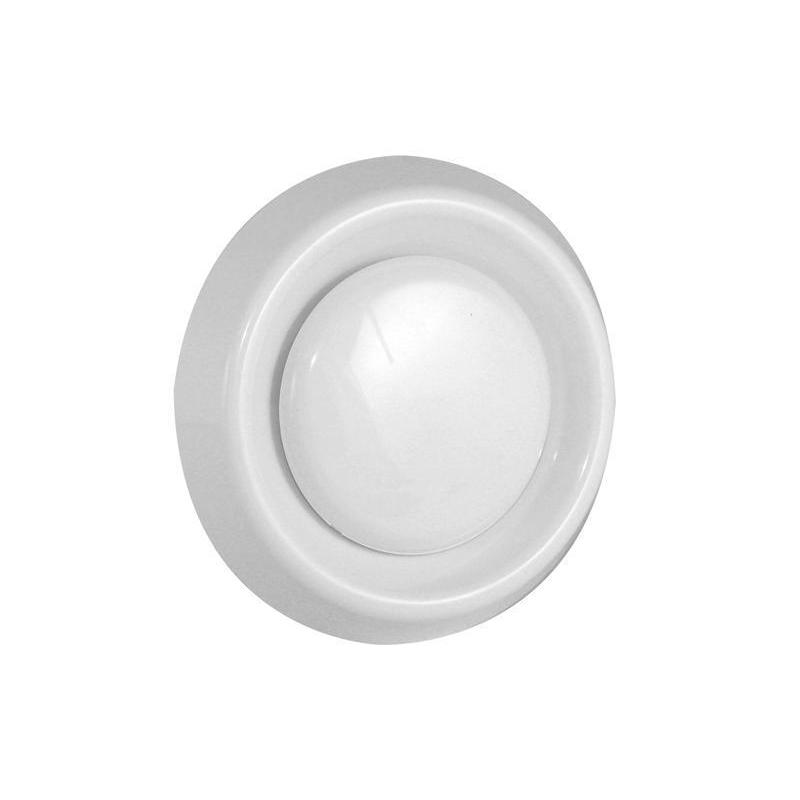 DAV afzuigventiel met klemmen 80 mm. wit