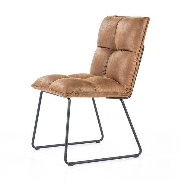 Eleonora stoel Ruby cognac topper