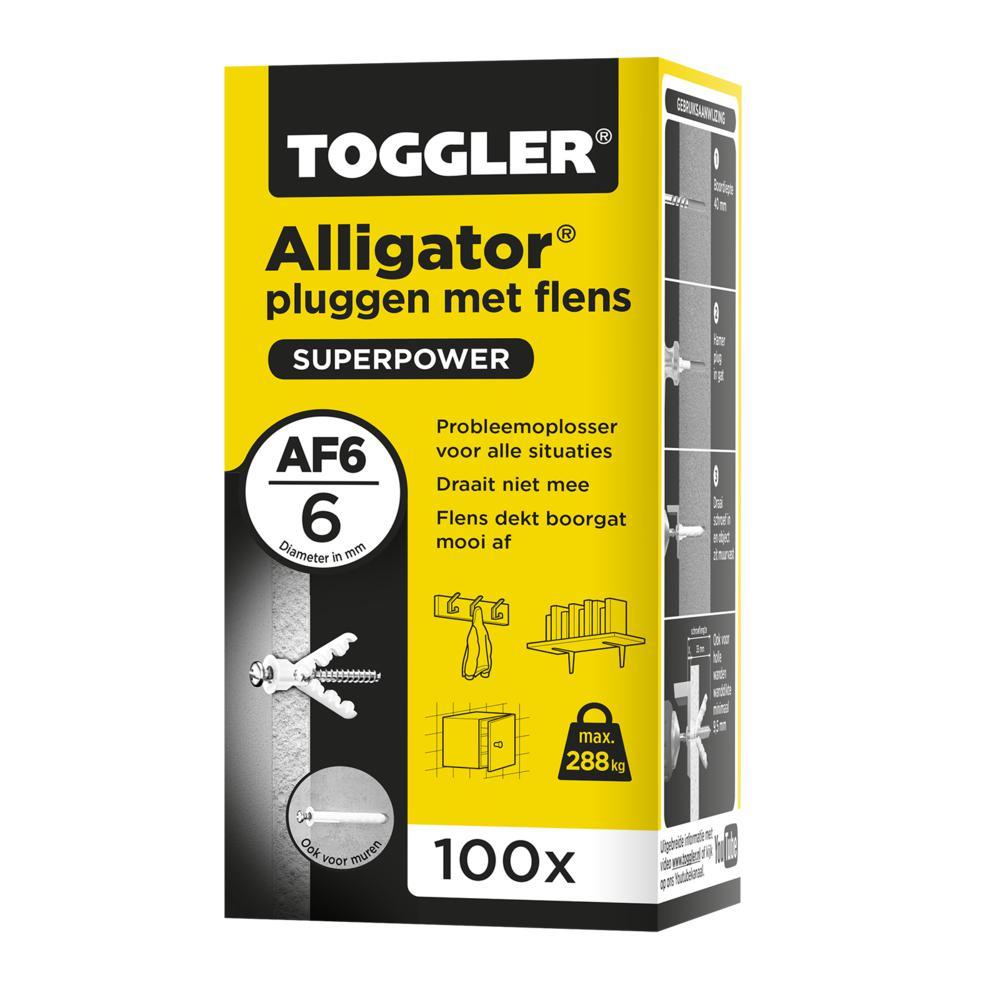Toggler Alligator plug met flens AF6 (100 st.)