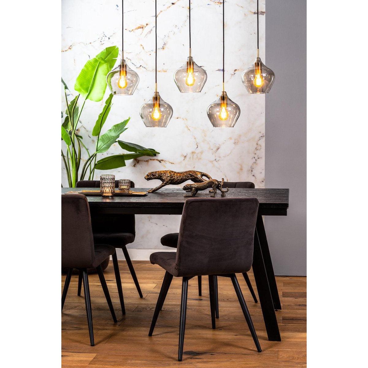 Light & Living hanglamp Rakel 5-lichts brons
