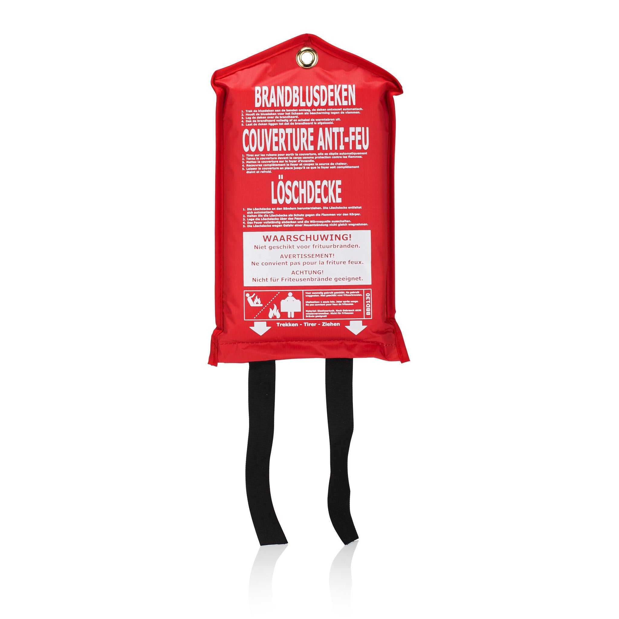 Smartwares brandblusdeken BBD130 100 cm x 100 cm wit