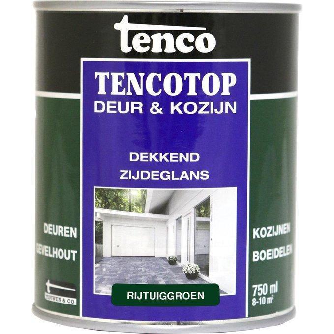 Tenco Top dekkend zijdeglans rijtuigen groen 750 ml.