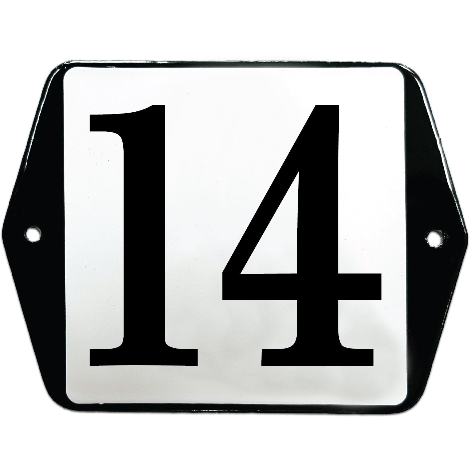 Emaille huisnummer 10x10 - 14