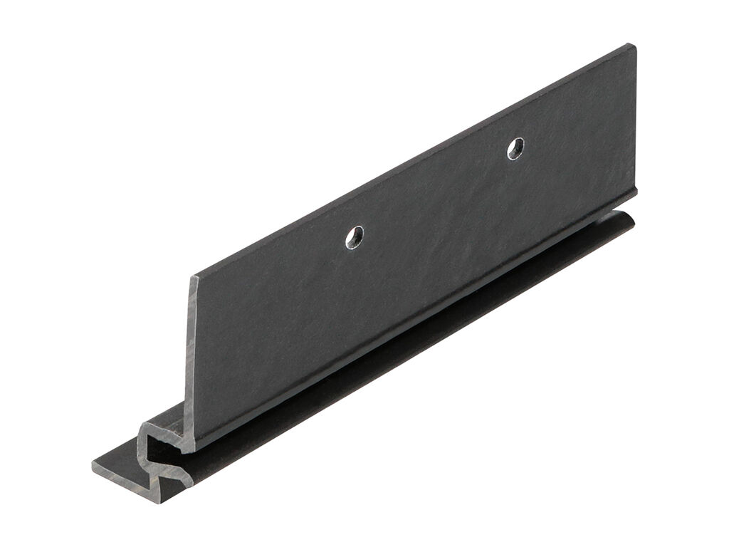 Keralit dakrand boeiboordmontageprofiel zwart 6 meter