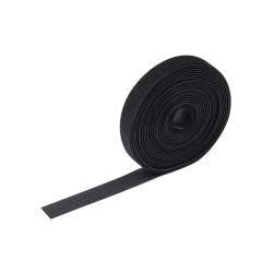 Klittenband op rol 5 mtr. zwart