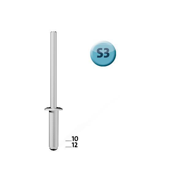 Novus blindklinknagel S3 X 10mm staal S3 (20 stuks)