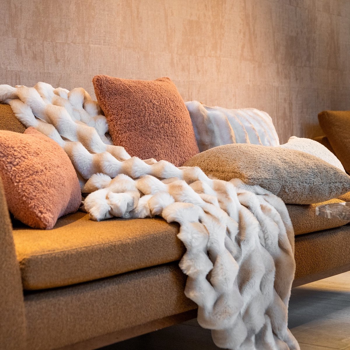 Dutch Decor plaid Emilly Irish Cream B130 × H160 cm