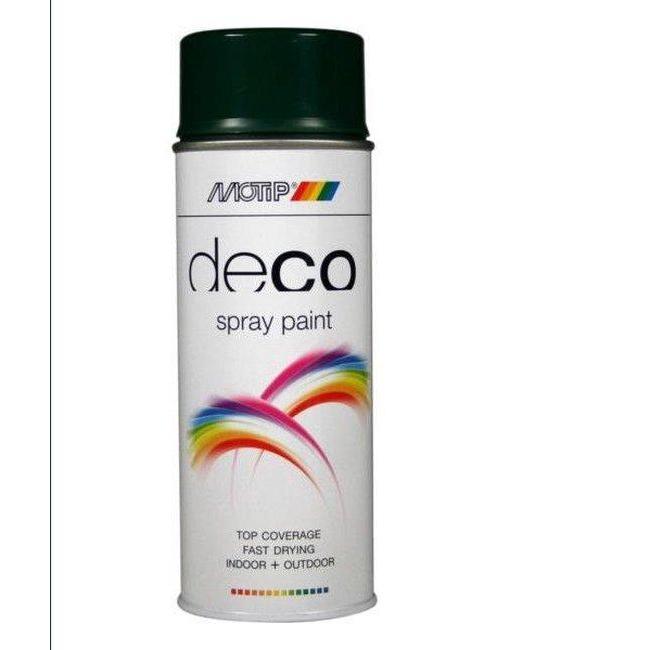 MoTip Deco spuitbus hoogglans RAL6005 donkergroen 400ml