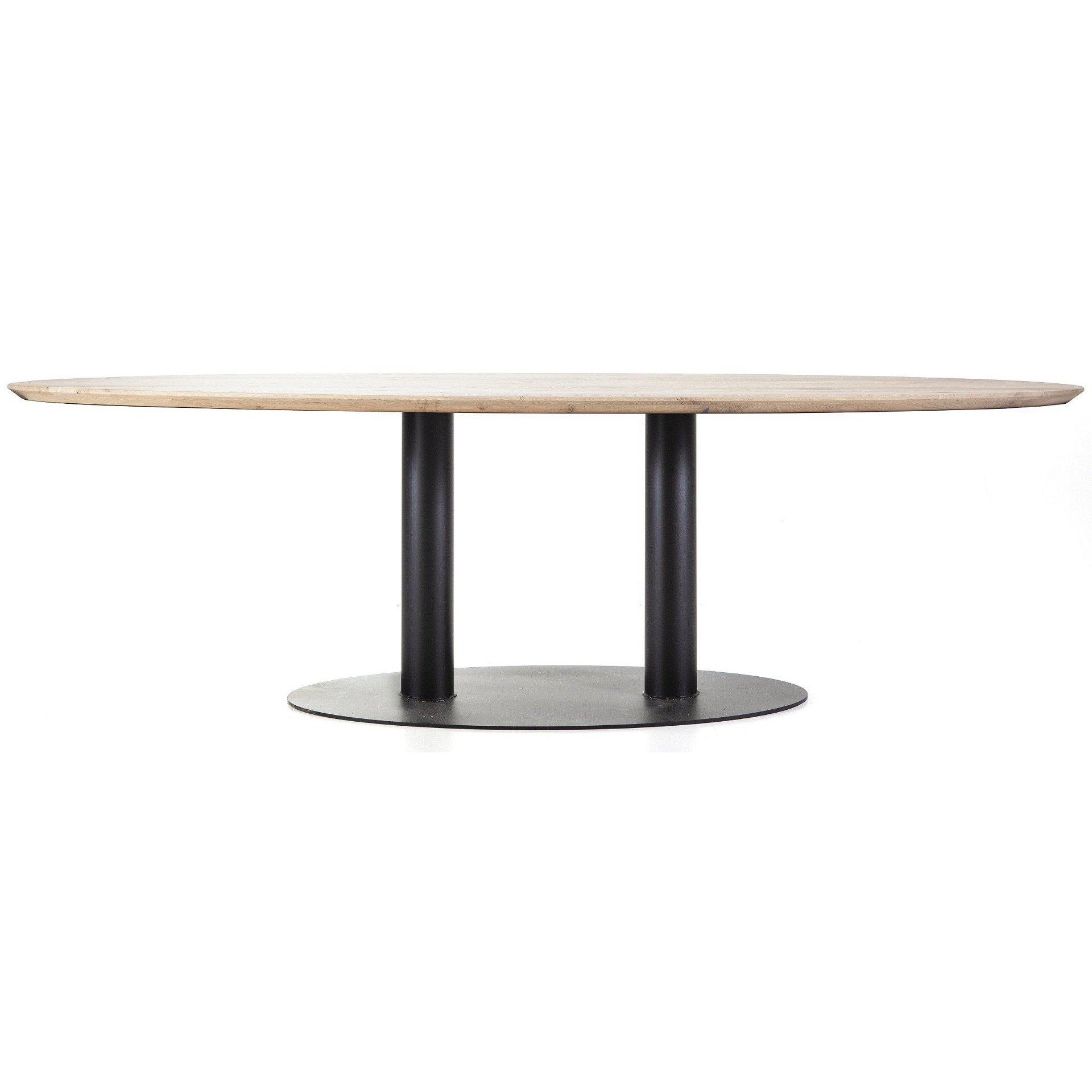 Eleonora eettafel ovaal 300x120 naturel