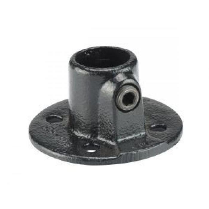 Maclean koppelstuk zwart 28 mm voetplaat rond