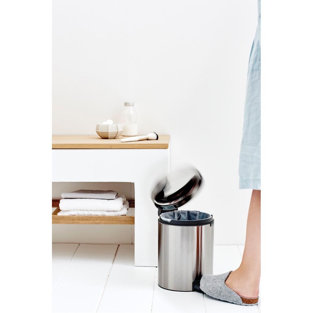 Brabantia NewIcon pedaalemmer 5 ltr. Matt Steel Fingerprint Proof
