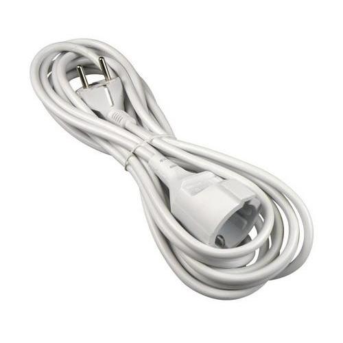 Verlengsnoer 5 meter 3x1.0 mm. + RA wit