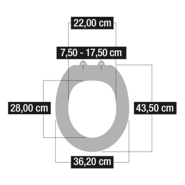 Cornat Premium 1 toiletbril afneembaar wit