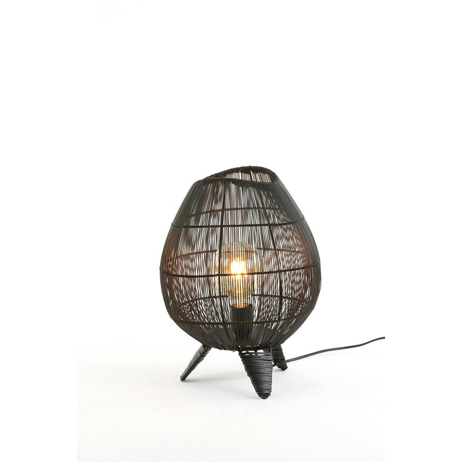 Light & Living Yumi tafellamp zwart